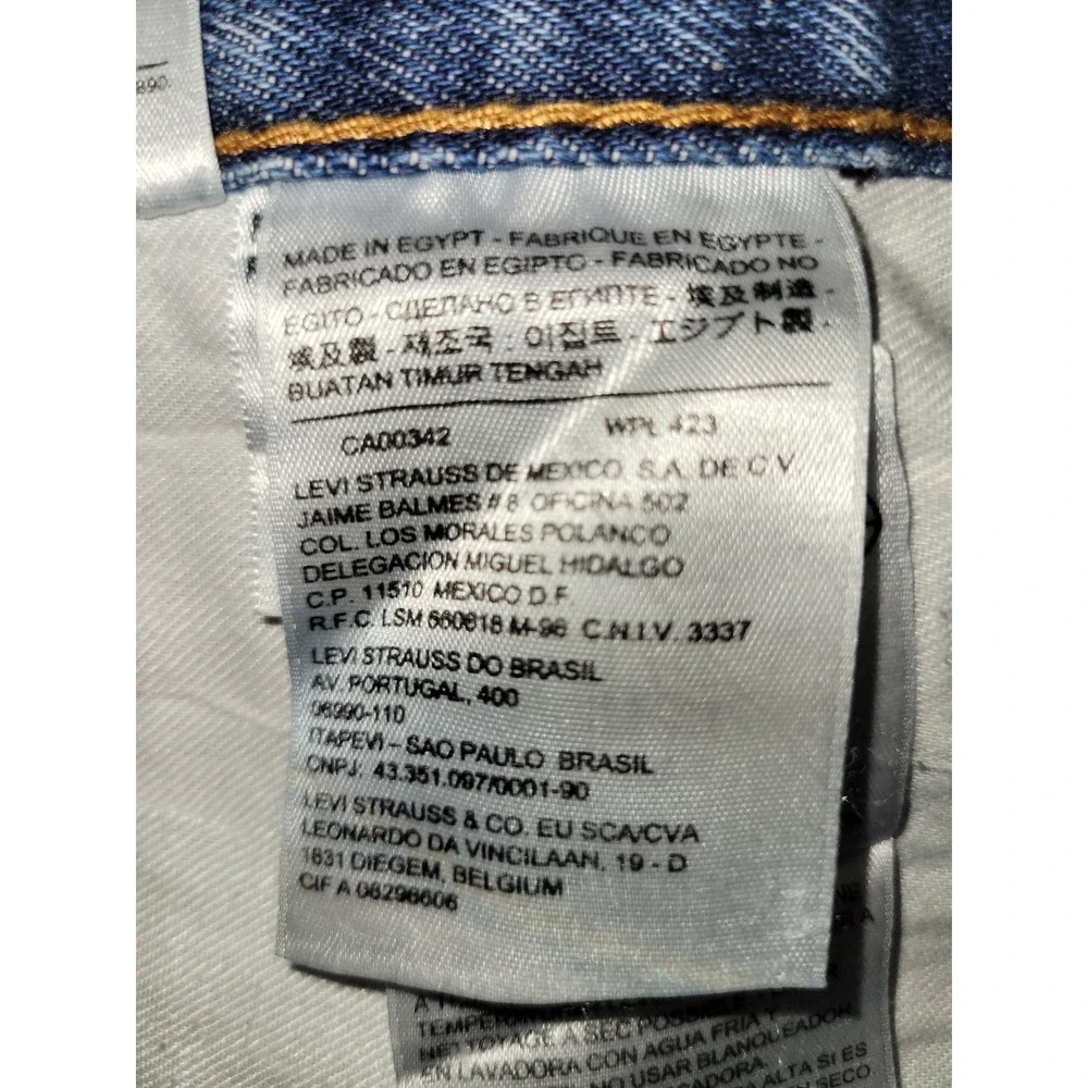 Levi's 550 Denim Jeans Men's Blue Straight Leg Fit Size W36 L28